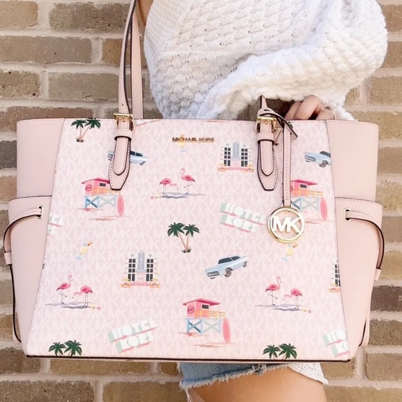 MICHAEL Michael Kors Handbags - Michael Kors Gilly Large Drawstring Tote Light Powder Blush Pink MK Miami NWT